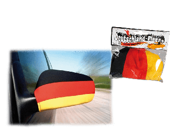 Car side mirror flag with rubber string