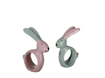 Ceramic napkin ring Rabbit