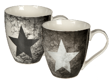 New bone china mug - star