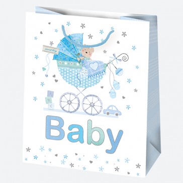 Gift bag baby II, 6 variants, 19x23x10,5 cm