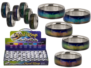 Stainless steel mood ring