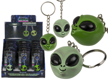 Polyresin Alien with metal key chain