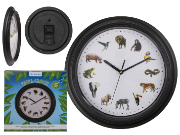 Plastic Wall Clock with animal sound