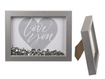Silver wooden frame