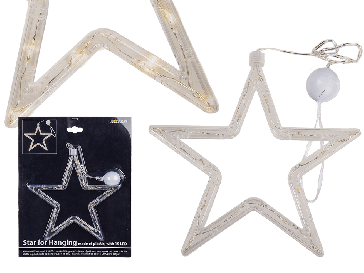 Plastic star for hanging