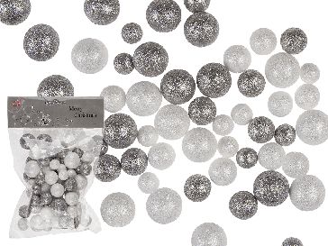 Foam-Balls with glitter