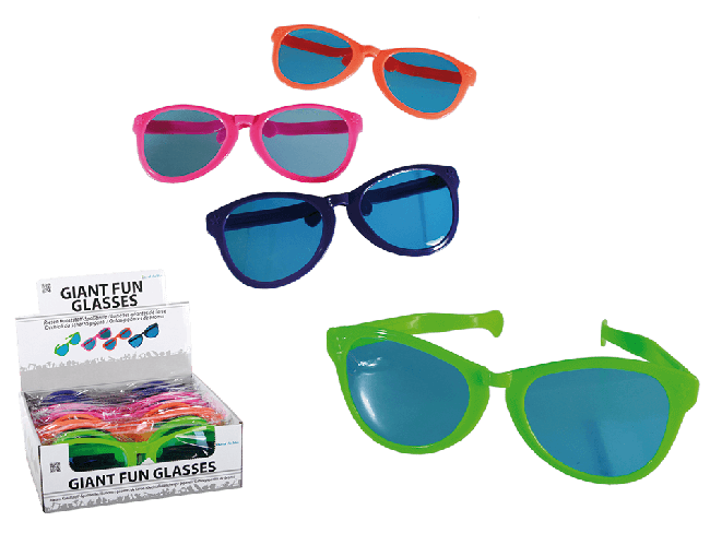 Giant plastic online glasses