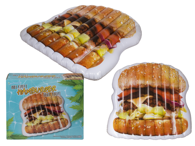 Hamburger clearance pool float