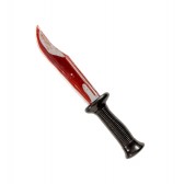 Artificial bloody knife - dried liquid inside - action
