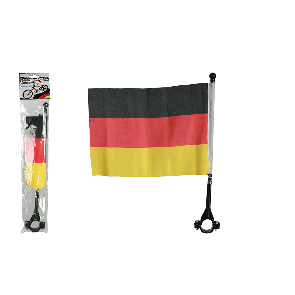 German flag on pole for bikes