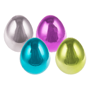 Plastic Easter Eggs with ribbon