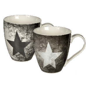 New bone china mug - star