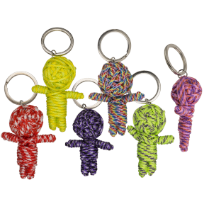Metal keychain with rope