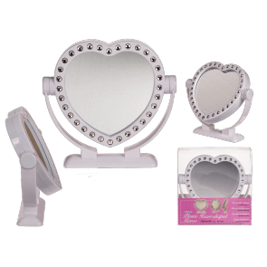 Adjustable plastic mirror