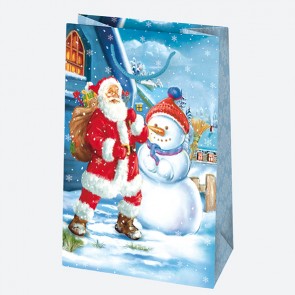 Vianočná darčeková taška 16x24x7 cm, 8 druhov