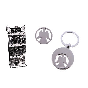 Metal Keychain with Trolley Coin