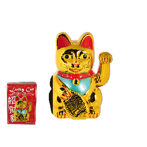 Plastic waving cat