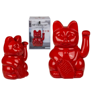 Red waving cat