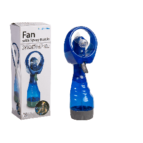 Fan with spraying bottle