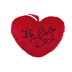 Red plush heart