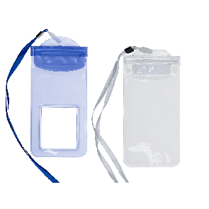 Plastic protective bag for mobile phones