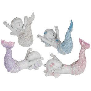 Polyresin Mermaid with Glitter