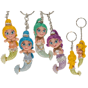 Polyresin Mermaid Keychain