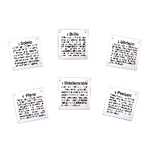 Glass Coaster with italian slogans