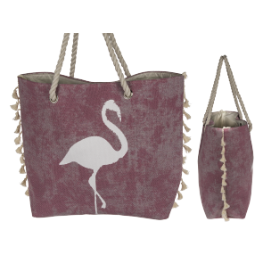 Pink coloured shopper