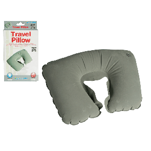 Inflatable travel neck pillow