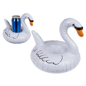 Inflatable beverage can holder