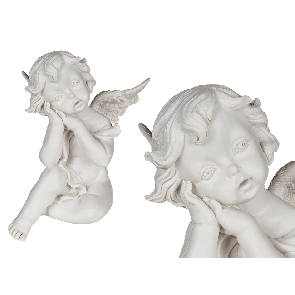 Sitting polyresin angel