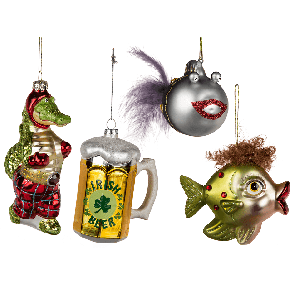 Glass Christmas tree decorations