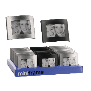 Curved metal picture frame 6 x 9 cm