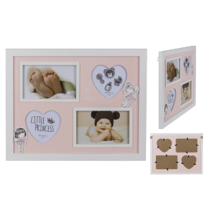 Pink wooden frame
