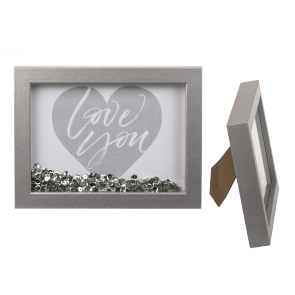 Silver wooden frame