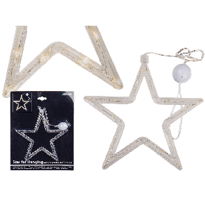 Plastic star for hanging