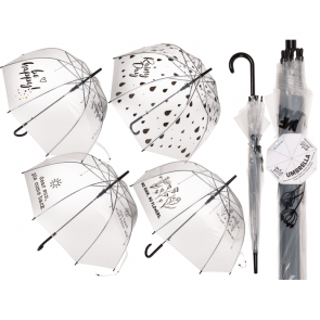 Dome umbrella, 4 assorted,