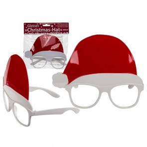 Santa's plastic glasses