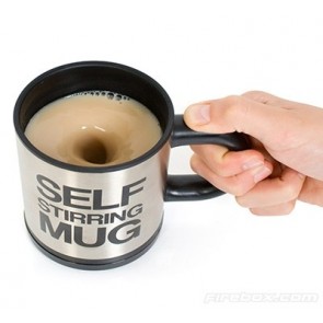 Self stirring mug