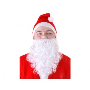 Santa's beard, white, 1piece