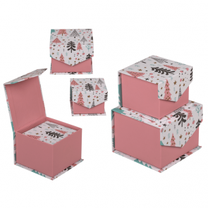 Pink hinged gift box
