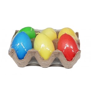 Easter Egg Candles, 6 pcs