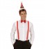 Sequin mini Santa hat with 2 jingle bells & bow tie