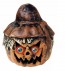 Scarecrow pumpkin with LED light eyes 19 x 22 cm