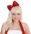 Red sequin bow headband