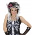 Skull mini top hat with bow