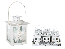 White metal lantern with star