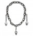 Chain necklace with skulls