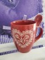 Ceramic mug Heart, red 310 ml